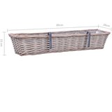  Balkonske sadilice 2 kom od pruća s PE oblogom 80 cm | shoptok.hr