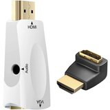 AVIZAR HDMI moški na VGA ženski adapter Full HD in kotni adapter za avdio vhod, (21261853) Cene