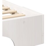 vidaXL Posteljni okvir s shranjevanjem Bela 90 x 220 cm les | Shoptok.si