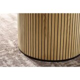 MID.YOU JEDILNA MIZA, furnirano hrast naravne barve, črna | Shoptok.si