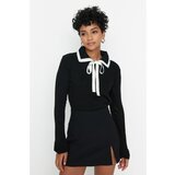 Trendyol Black Polo Neck Knitwear Sweater Cene
