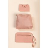 Fenzy 4-Delni Komplet Torbic In Denarnice, Roza | Shoptok.si