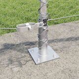  Heksagonalna ograda s betonskom osnovom 100 x 0,4 m Srebrna | shoptok.hr