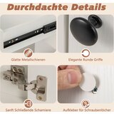 Namještaj Toaletni stolić s ogledalom i rasvjetom i stolicom, kozmetički stolić, bijeli | shoptok.hr