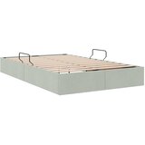  Otomanski krevet s pohranom Svjetlosiva 120 x 190 cm Baršun | shoptok.hr