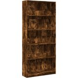 Maison Chic Knjižna omara - Knjižni regal dimljeni hrast 80x24x176 cm inženirski les, (21724672) Cene