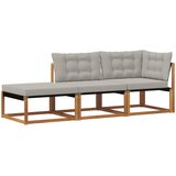  Sekcionalna sofa s jastukom 3 Komad Prirodna i svjetlosiva | Eponuda.com