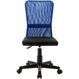 vidaXL Uredska stolica crno-plava 44 x 52 x 100 cm od mrežaste tkanine | shoptok.hr