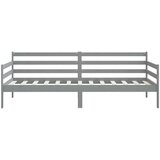  Dnevni ležaj od masivne borovine sivi 90 x 200 cm | shoptok.hr