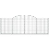  Obokana gabionska košara 17 kos 300x30x100/120cm cinkano železo, (20757979) | Shoptok.si