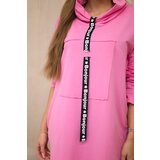 Kesi Dress with tie light pink | Shoptok.si