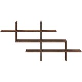 vidaXL Zidna polica boja hrasta 124,5x18x60,5 cm konstruirano drvo Cijene