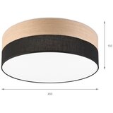  LED plafonsko svetlo SIRJA WOOD LED/36W/230V prečnika 45 cm crna/hrast | Eponuda.com