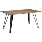 Bessagi Home retro jedilna miza gino, tikovina, črna | Shoptok.si