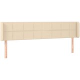  Posteljno vzglavje krem 163x16x78/88 cm blago, (20951680) | Shoptok.si