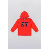 Zippy Otroška mikica rdeča barva, s kapuco | Shoptok.si
