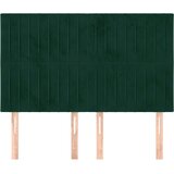  Uzglavlje tamnozeleno 144x5x118/128 cm baršunasto | shoptok.hr