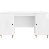  Stol Sjajno bijelo 142,5 x 50 x 75 cm Konstruirano drvo | shoptok.hr