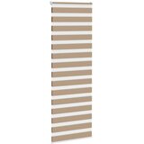 Zebra zavjesa Pješčano smeđa 80x230 cm Širina tkanine 75,9 cm Poliester | Shoptok.si