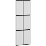  Klizna vrata s priborom crna 76 x 205 cm kaljeno staklo | shoptok.hr