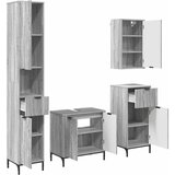 Set namještaja za kupaonicu Siva Sonoma Inženjersko drvo, Metal | shoptok.hr