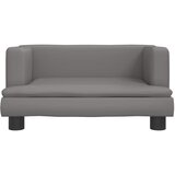 Krevet za pse sivo 60x40x30 cm od umjetne kože | Eponuda.com