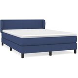  Krevet s oprugama i madracem plavi 140 x 190 cm od tkanine | shoptok.hr