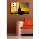 Wallity zidni sat 3PATCSMOR-2, 66x45 cm, 3 dela Cene