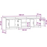 vidaXL ormar 168 x 33 x 47 cm Bijela Konstruirano drvo | shoptok.hr