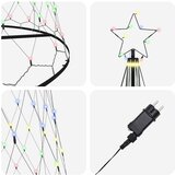  LED božićno drvce s 455 LED svjetlima Šareni 399 cm Metal | shoptok.hr