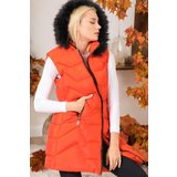 Dewberry Z6761 LADIES' VEST-LIGHT ORANGE | Shoptok.si