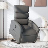 Maison Chic Električni naslanjač - Relax naslanjač s funkcijo vstajanja temno siv, (22062604) | Shoptok.si
