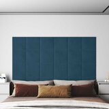  Zidna uzglavlja 12 pcs Plava Baršun | shoptok.hr