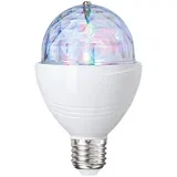 LED-sijalke v obliki disko krogle (3 W, E27, RGB-LED)