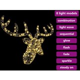 vidaXL Reindeer vuče saonice Topla bijela 60 cm PET | shoptok.hr