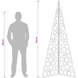  Metalna božićna jelka KUOPIO 210 cm Čelik Crna | shoptok.hr