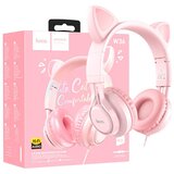 Hoco . Slušalice sa mikrofonom, mačje uši, pink - W36 Cat ear, Pink Cijene