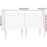  LED uzglavlje tamnosivo 203 x 16 x 118/128 cm od tkanine | Eponuda.com