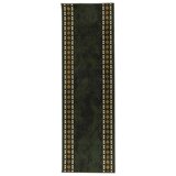  Trkački tepih FLORNES Tkani Zelena Dijamanti 100 x 300 cm PP - Zeleni rombovi 100 x 300 cm | shoptok.hr