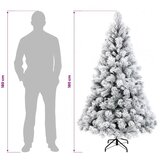  Umjetno božićno drvce s nogom 180 cm 300 LED lampica - Bijela 180 cm s LED svjetlima | shoptok.hr