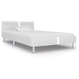 The Living Store Posteljni okvir LED belo umetno usnje 90x200 cm - Posteljni Okvir, (21525136) | Shoptok.si