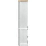  Highboard Bijelo 74 x 38 x 170 cm Čvrsto borovo drvo | Eponuda.com