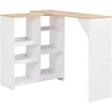 vidaXL barski stol s pomičnom policom bijeli 138 x 39 x 110 cm Cijene