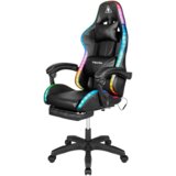  Kruger&Matz GX-150 crna LED gejmerska stolica Cijene