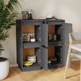  Komode 2 kom sive 31,5 x 34 x 75 cm od masivne borovine | shoptok.hr