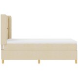 s opruga kutije s uzglavljem Krema 90 x 190 cm tkanina | shoptok.hr