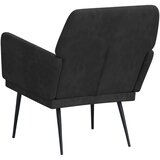  Fotelja crna 62 x 79 x 79 cm baršunasta | shoptok.hr