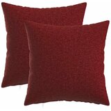  Presvlaka za jastuk 2 kom. HEERLEN Vinska crvena 50 x 50 cm - boja crnog vina 50 x 50 cm 2 | shoptok.hr