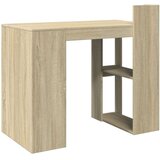 vidaXL Pisarniška pisalna miza sonoma hrast 103,5x56,5x94 cm inž. les | Shoptok.si