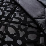 Catherine Lansfield Črno prešito pregrinjalo 220x230 cm Lattice Cut – | Shoptok.si